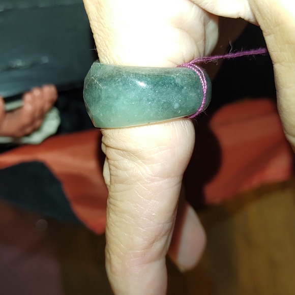 New Solid Jade Ring size 9 - Picture 6 of 8